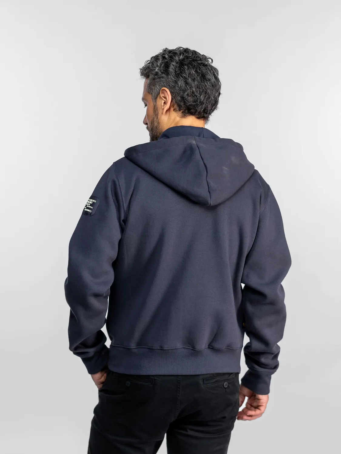 Daytona Tulman sweat capuche zip Kaki coton brossé