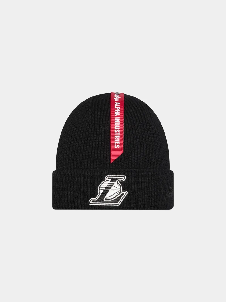 Alpha Industries Lakers bonnet short cuff merinos noir