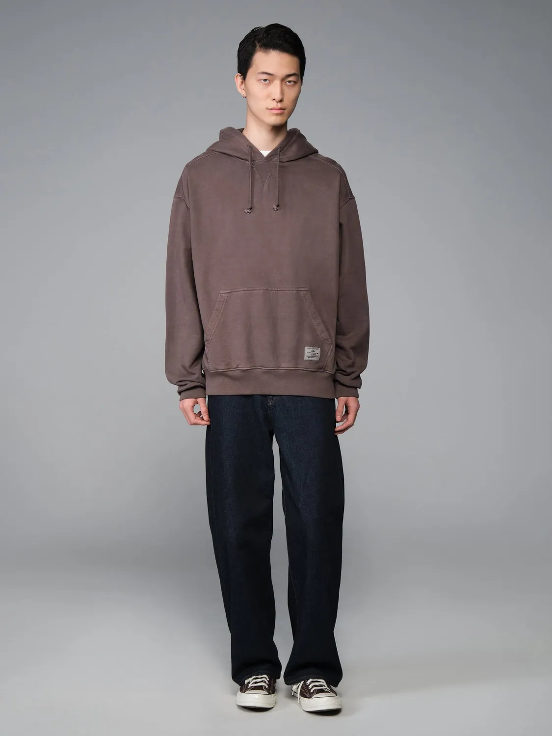 Alpha Industries Essential Hoodie Freight sweat hickory coton