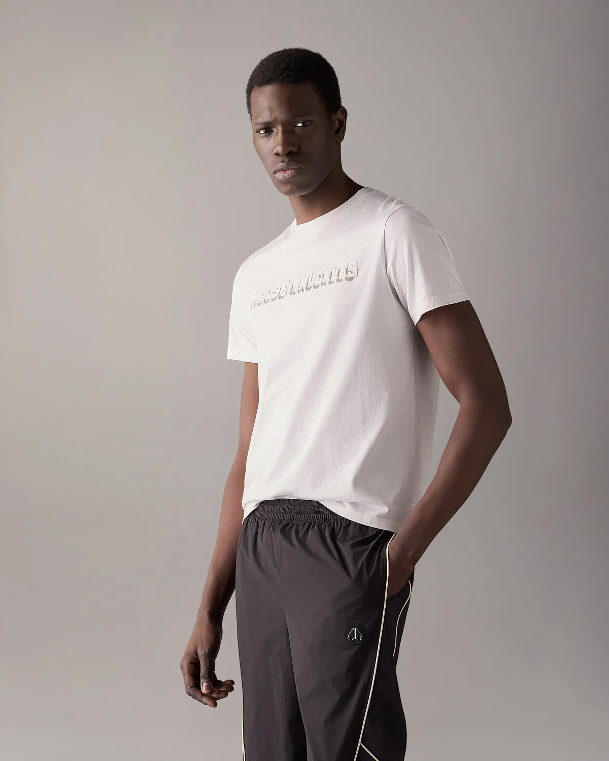 Moose Knuckles Connor Logo T-Shirt t-shirt blanc