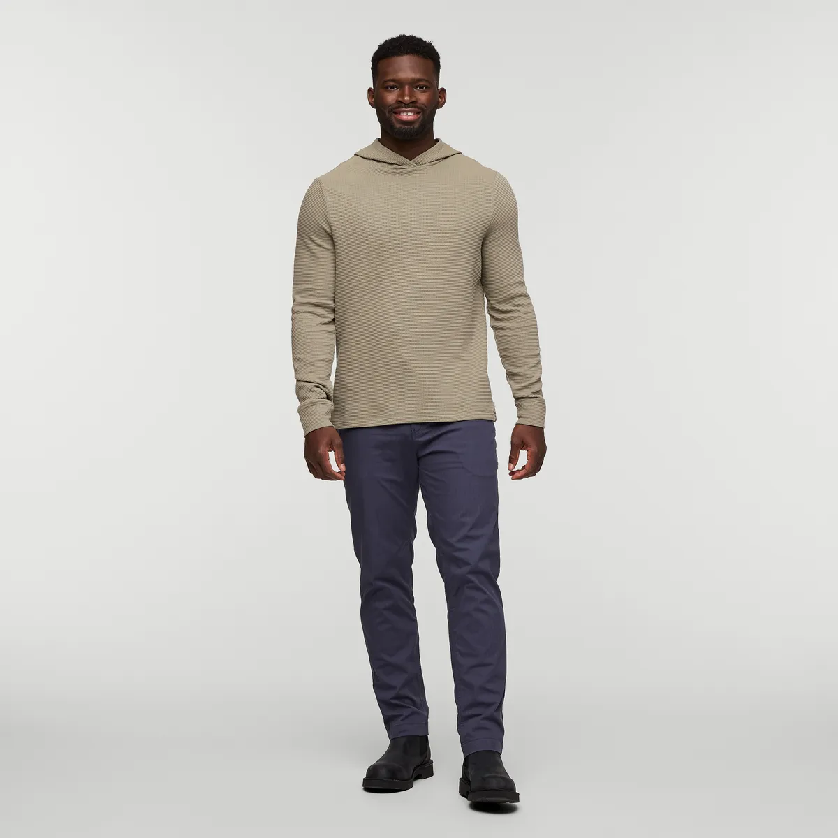 Cotopaxi Atajo Waffle Hoodie sweat homme Deep Sea gaufré
