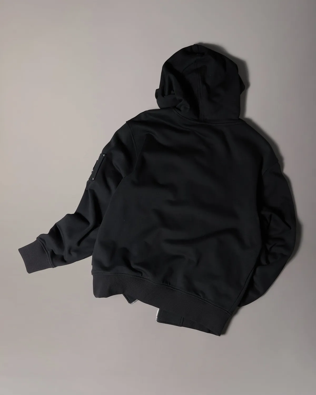 Moose Knuckles Hartsfield sweat zippé noir molleton