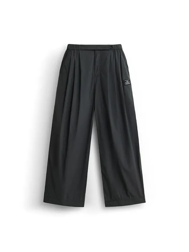 Alpha Industries Wide Leg pantalon large femme gris nylon