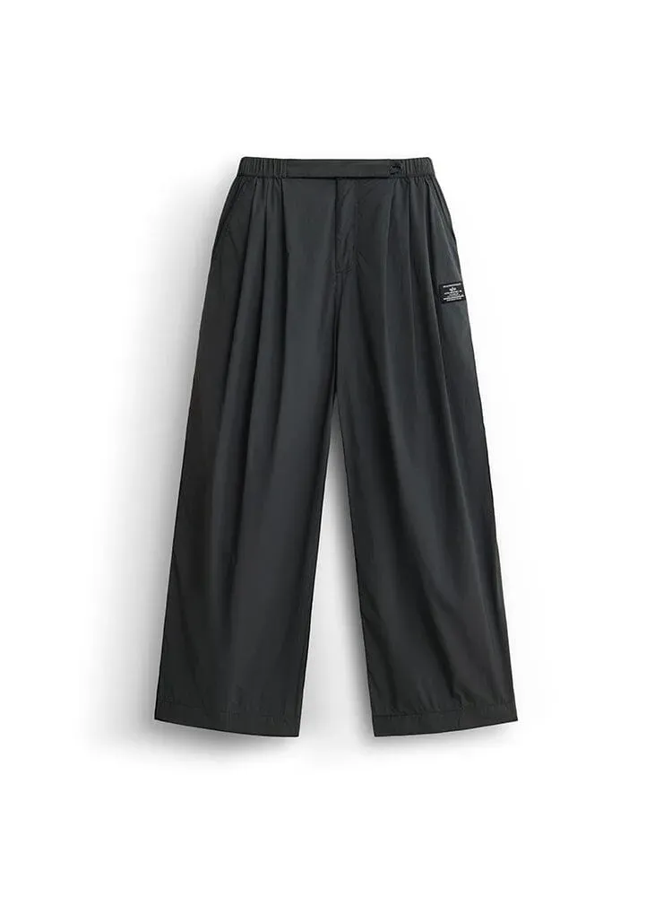 Alpha Industries Wide Leg pantalon large femme gris nylon