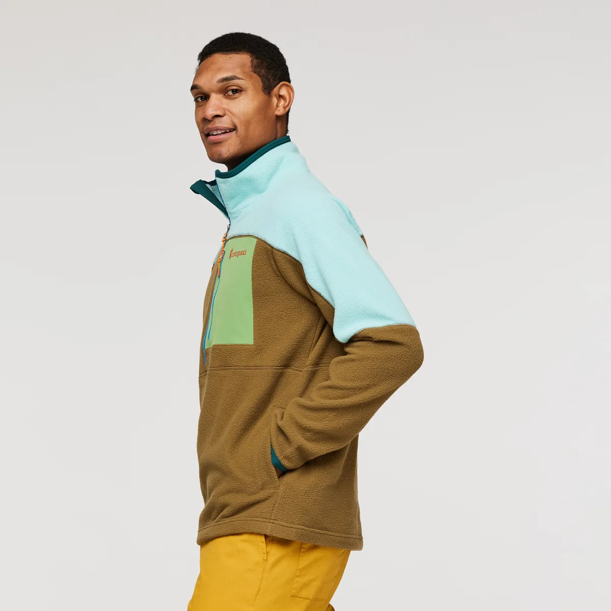 Cotopaxi Abrazo Half-Zip polaire homme Maritime/Birch