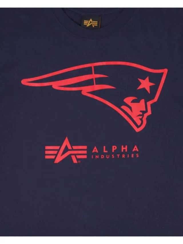 New England Patriots x Alpha tee-shirt homme bleu NFL