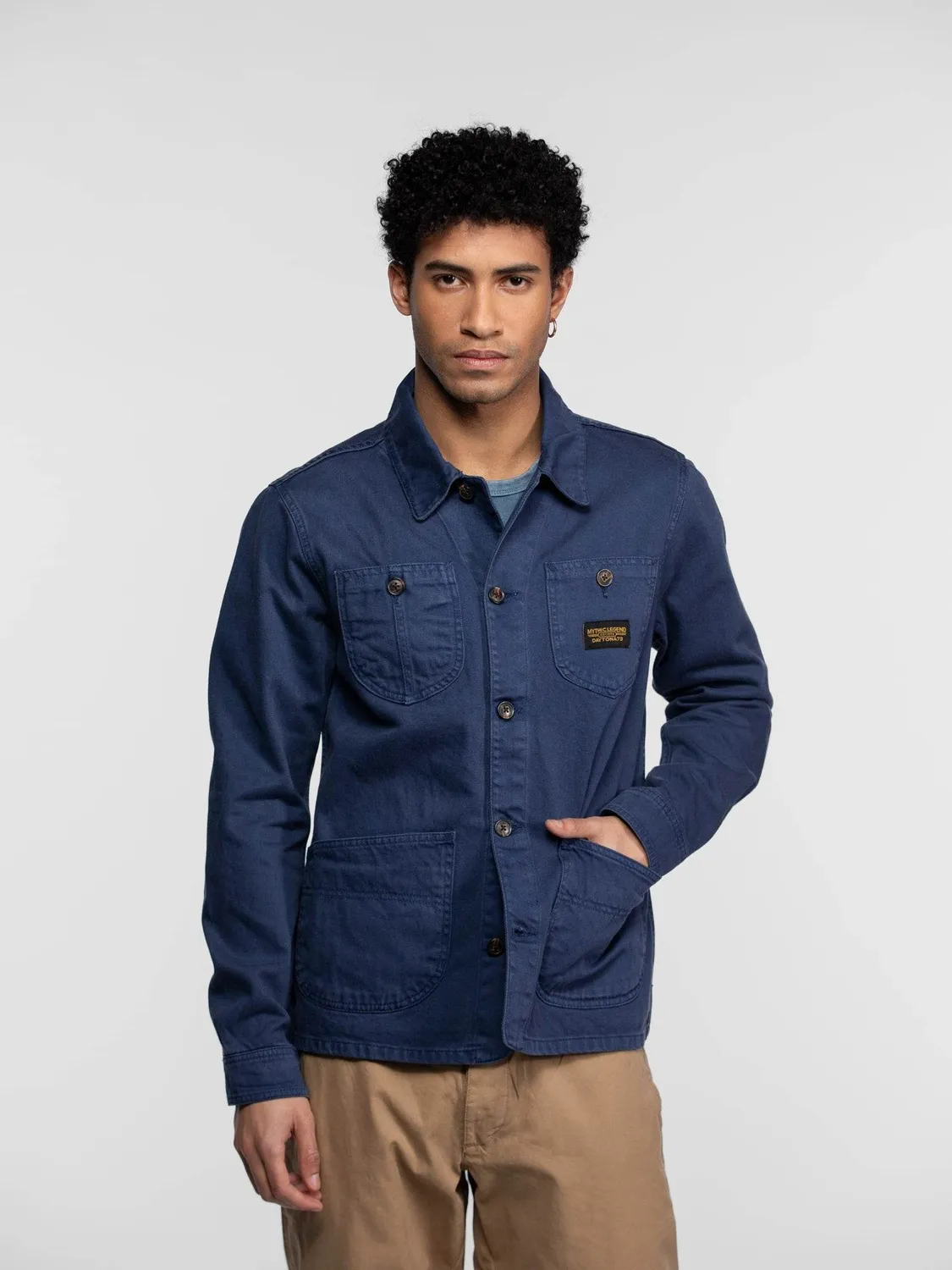 Daytona Willsbay veste travail bleu coton denim
