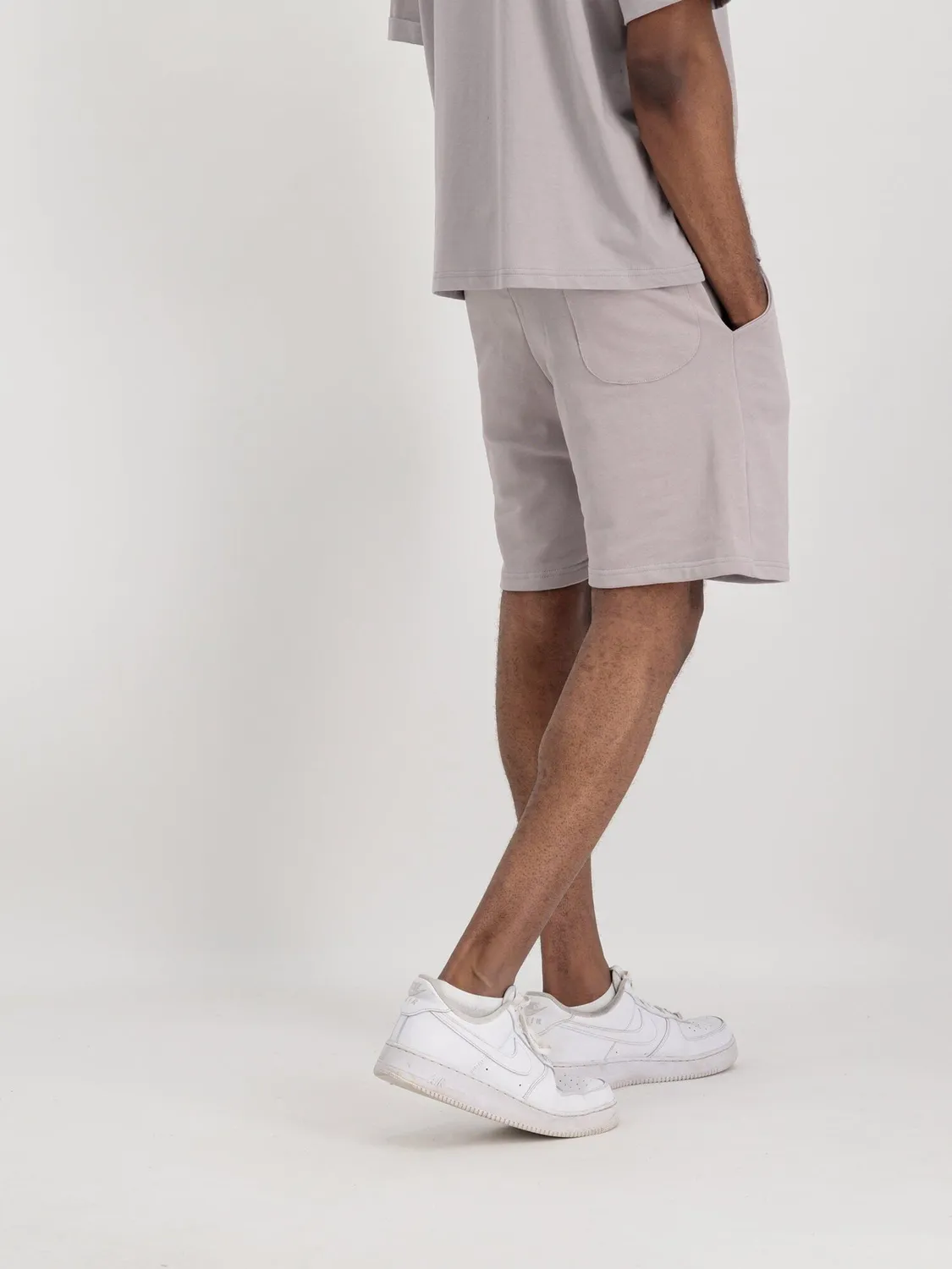 Alpha Industries Organic Jogger Short gris coton bio