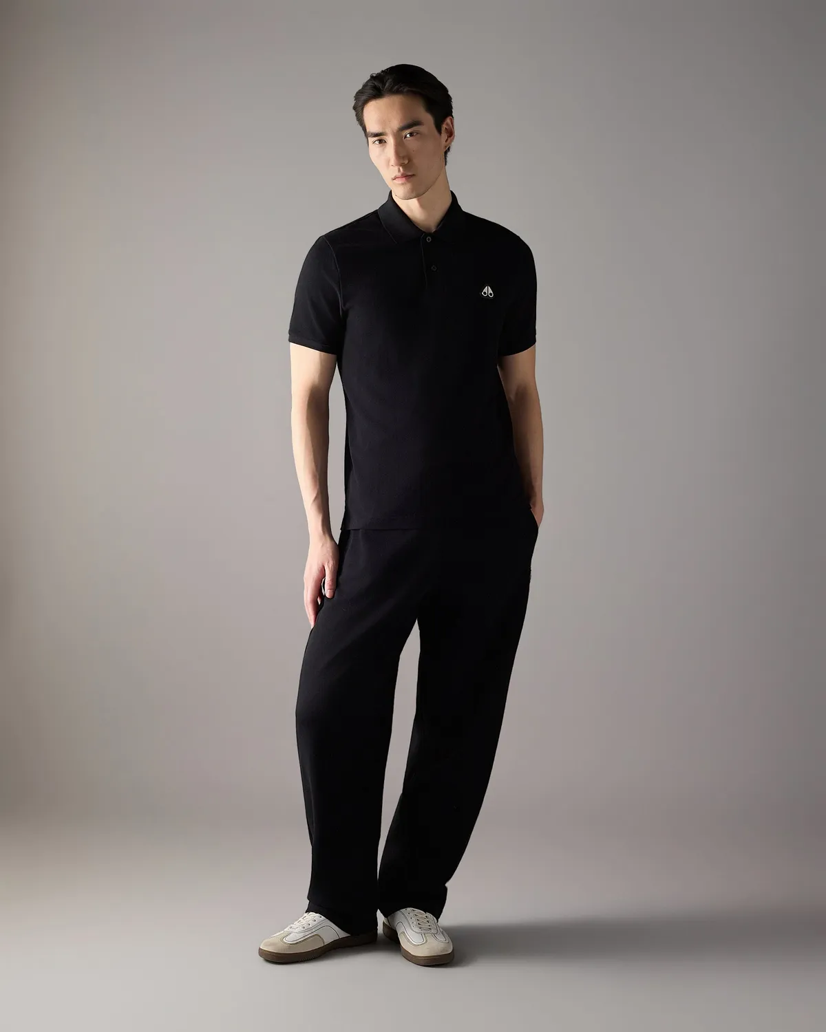 Moose Knuckles Everett Polo Noir Coton