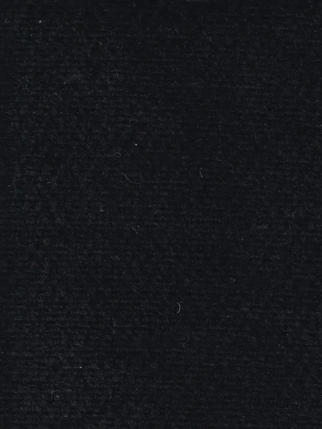 Hollington tissu chenille laine-coton noir au mètre 480g