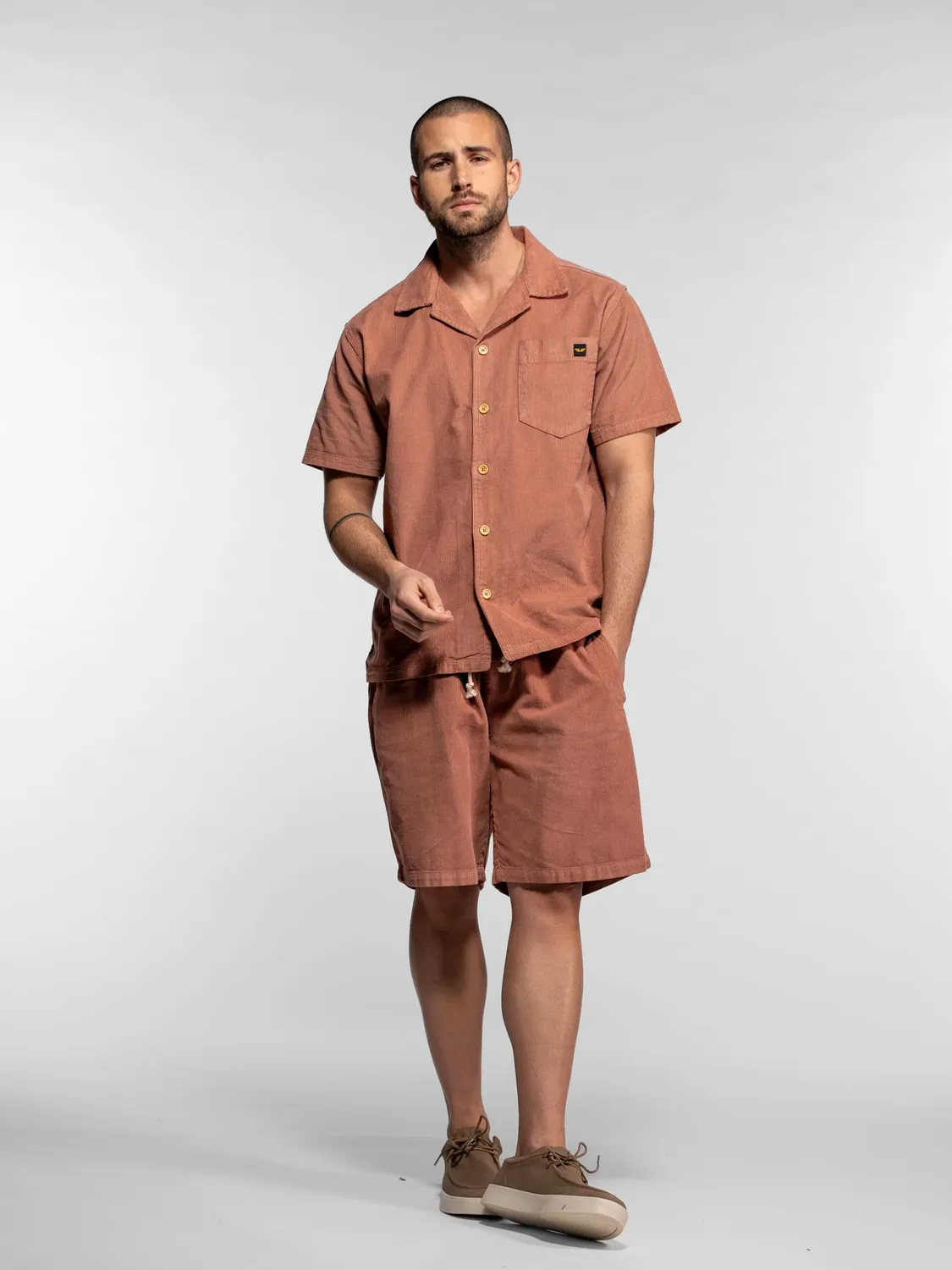 DAYTONA Citrus chemise worker velours beige