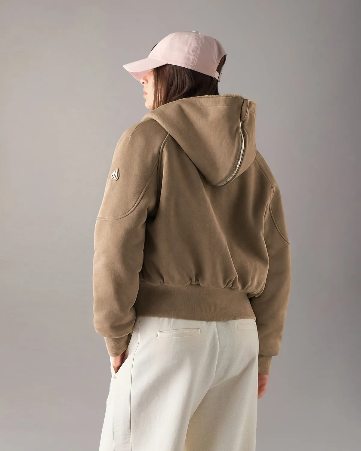 Moose Knuckles Oro Bunny hoodie réversible gris