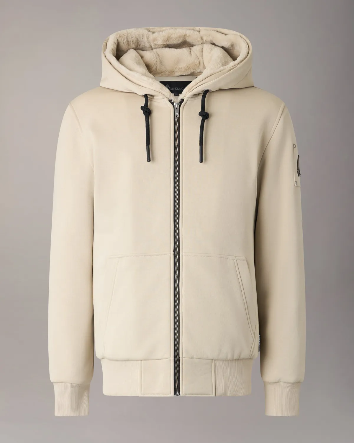 Moose Knuckles Classic Bunny Hoodie sweat alabaster