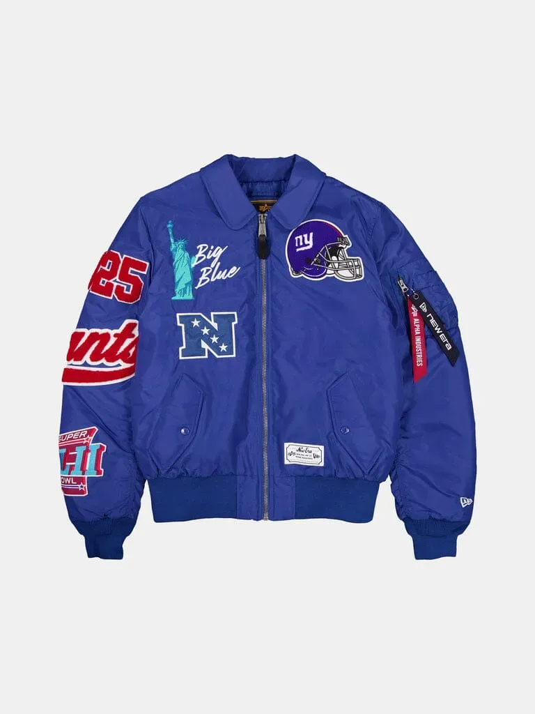 Alpha Industries New York Giants MA-1 bomber Light Royal