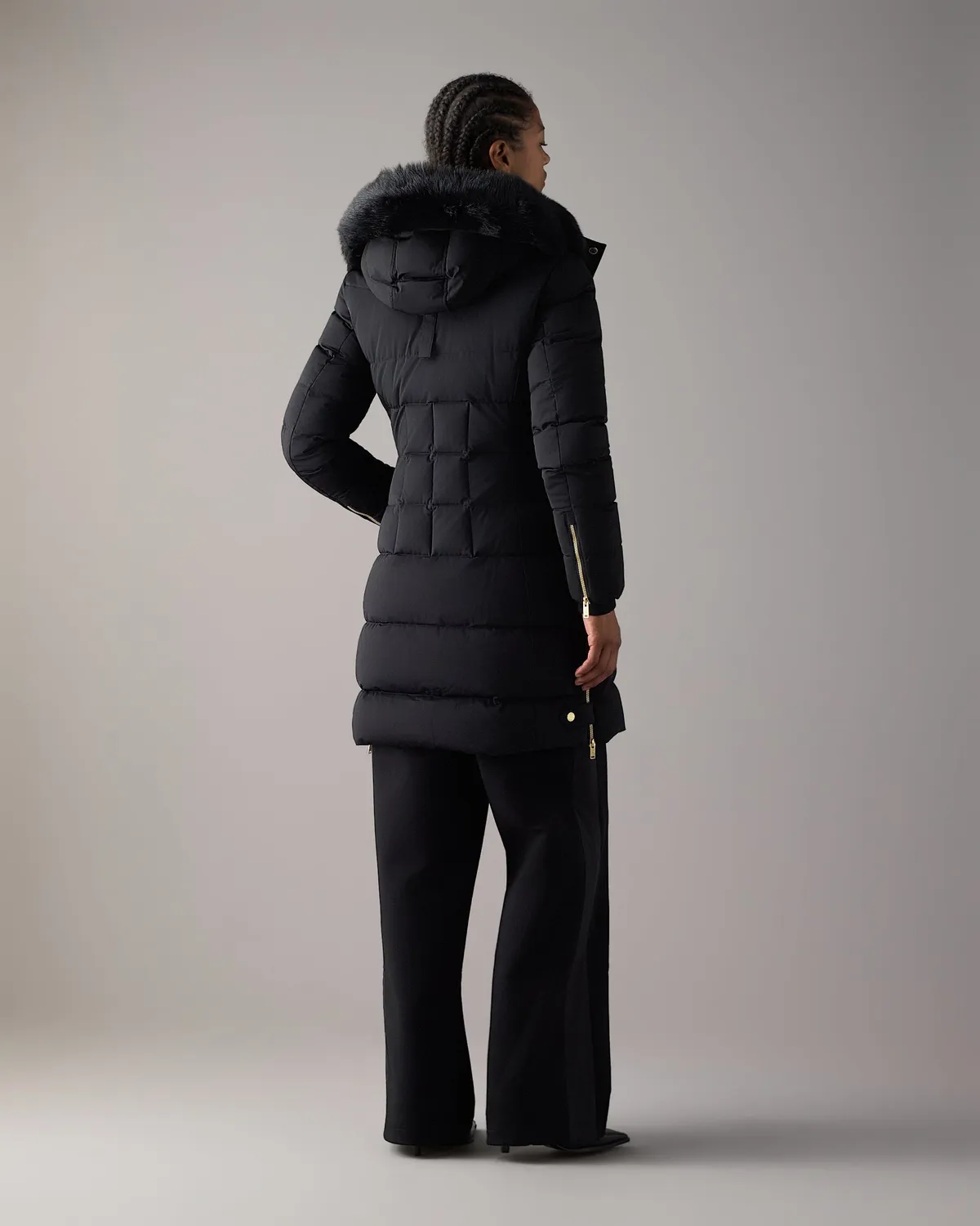 Moose Knuckles Watershed parka Gold noir Nyluxe