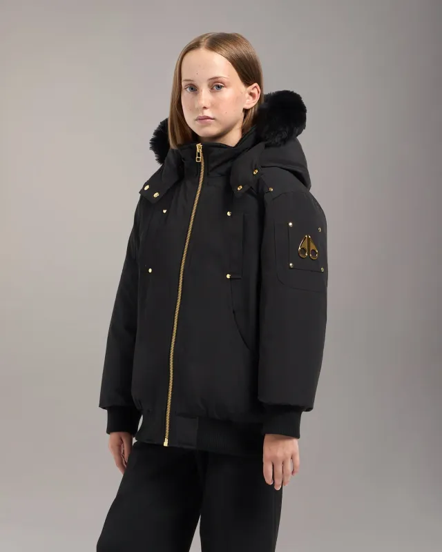 Moose Knuckles Original bomber enfant duvet noir