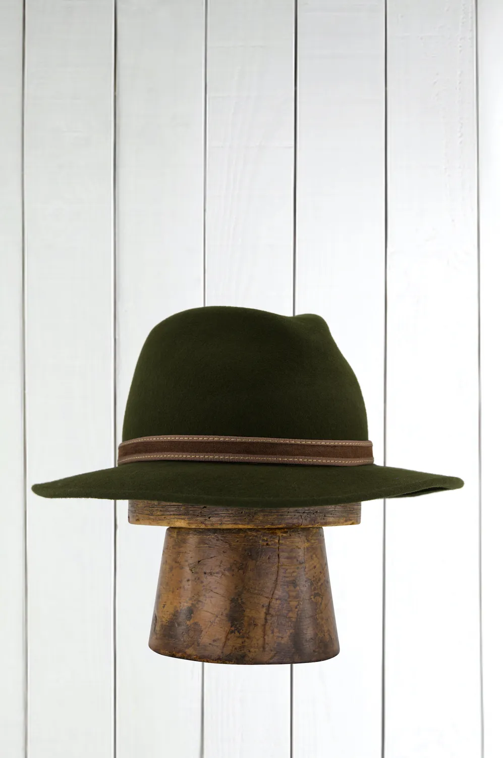 Hollington loden chapeau feutre taille 59 vert mérinos