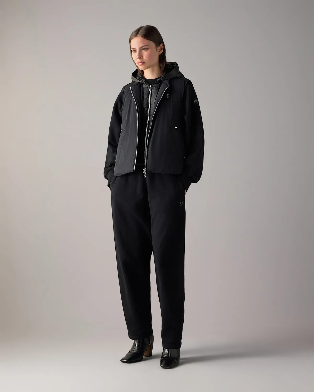 Moose Knuckles Tegan gilet doudoune femme noir léger