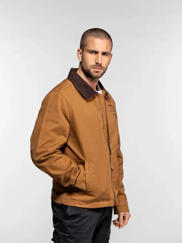 Daytona Maccon veste worker toile coton black robuste
