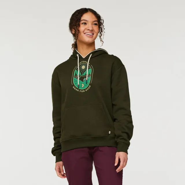 Cotopaxi Day And Night sweat capuche femme Burgundy coton