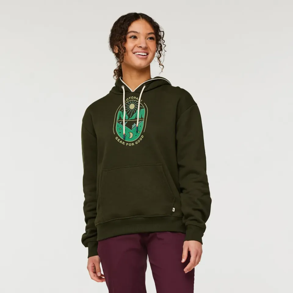 Cotopaxi Day And Night sweat capuche femme Burgundy coton