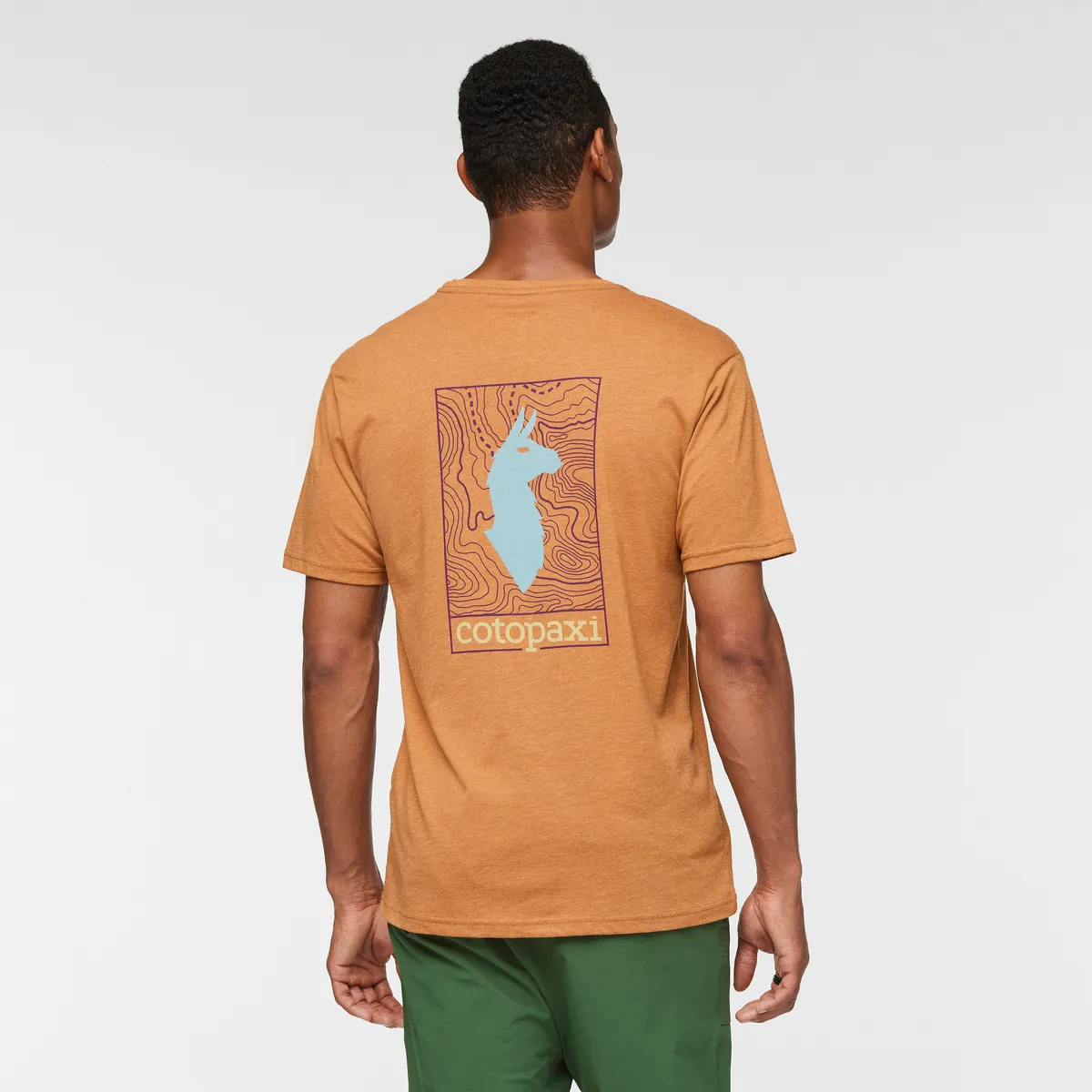 Cotopaxi Llama Map T-Shirt homme Saddle coton doux