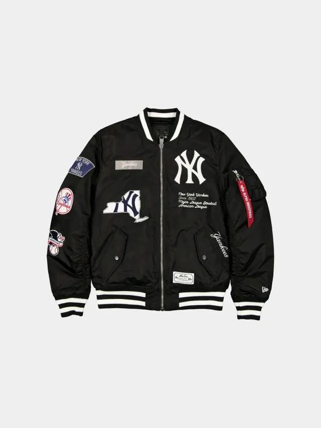 Alpha Industries Yankees MA-1 bomber noir nylon