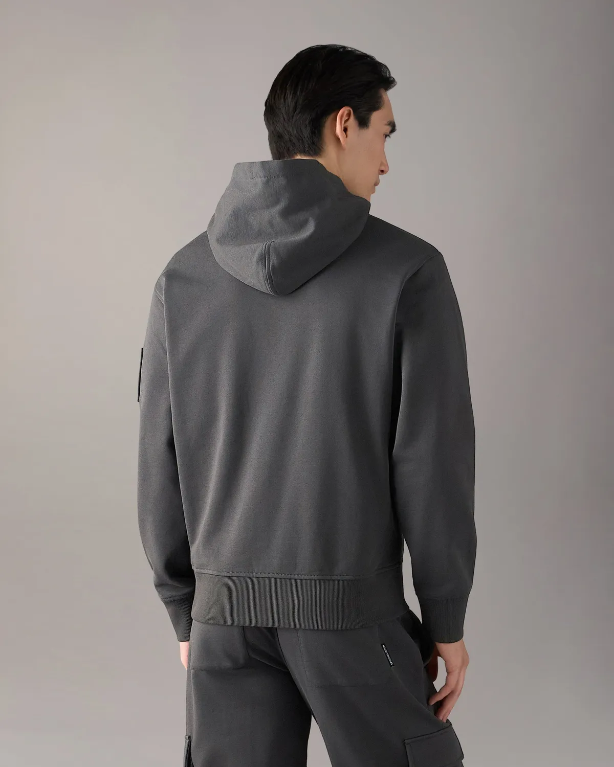 Moose Knuckles Hartsfield sweat capuche cement coton