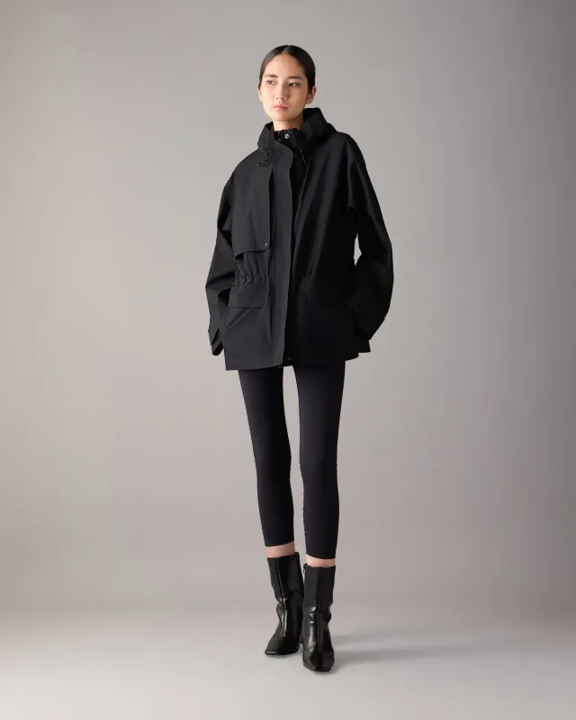 Moose Knuckles Laurier parka de pluie noire femme