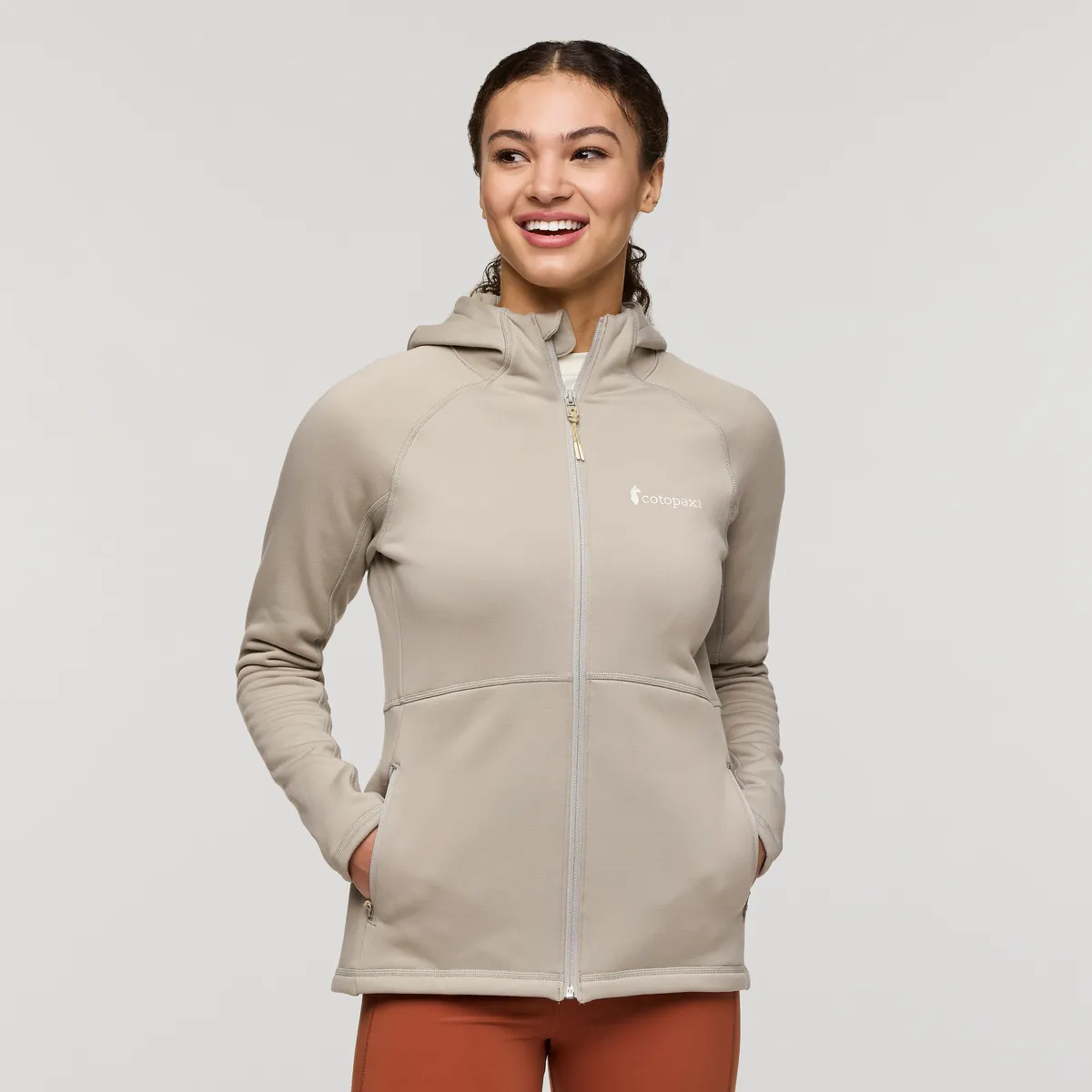 Cotopaxi Tempa Fleece Hooded Jacket polaire femme Pebble
