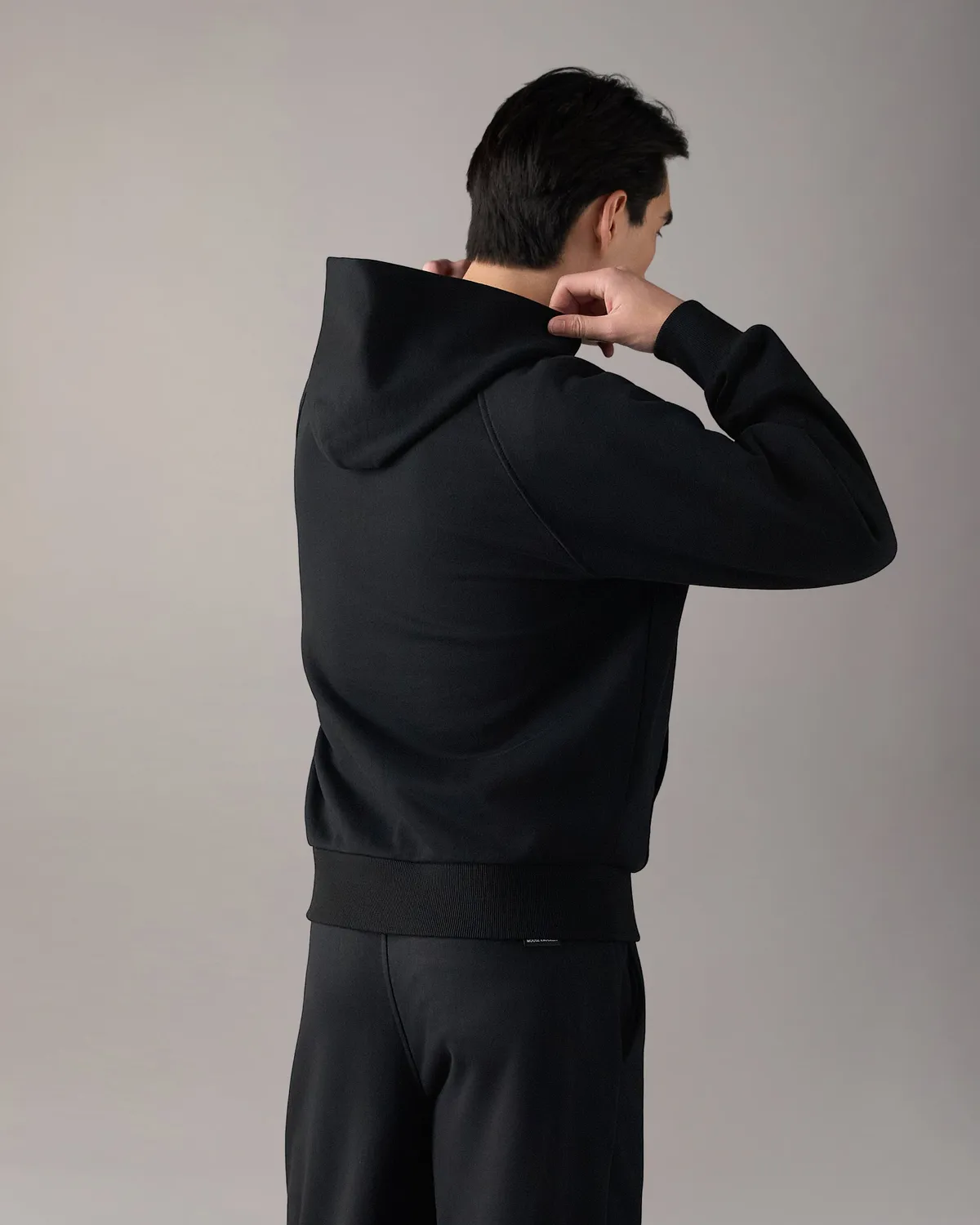 Moose Knuckles Yul hoodie noir coton