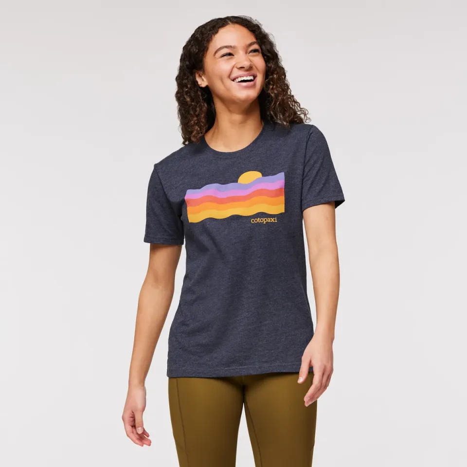 Cotopaxi Disco Wave t-shirt femme graphique rétro