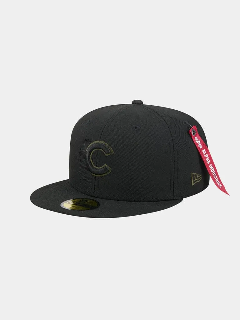 Alpha Industries Cubs 59Fifty casquette fitted noire polyester