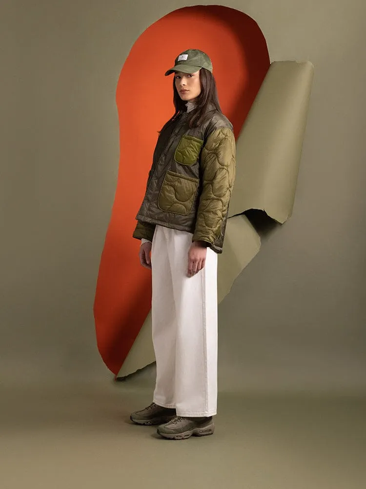 Alpha Industries Chore Coat veste femme verte matelassée