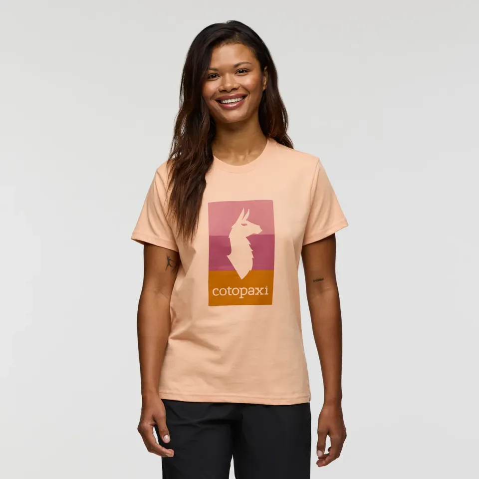 Cotopaxi Llama Block t-shirt femme Bone coton bio
