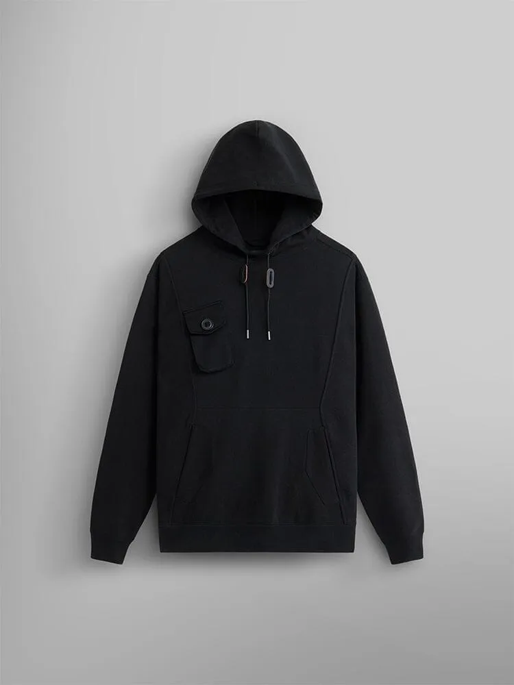 Alpha Industries Mixed Media sweat capuche noir coton