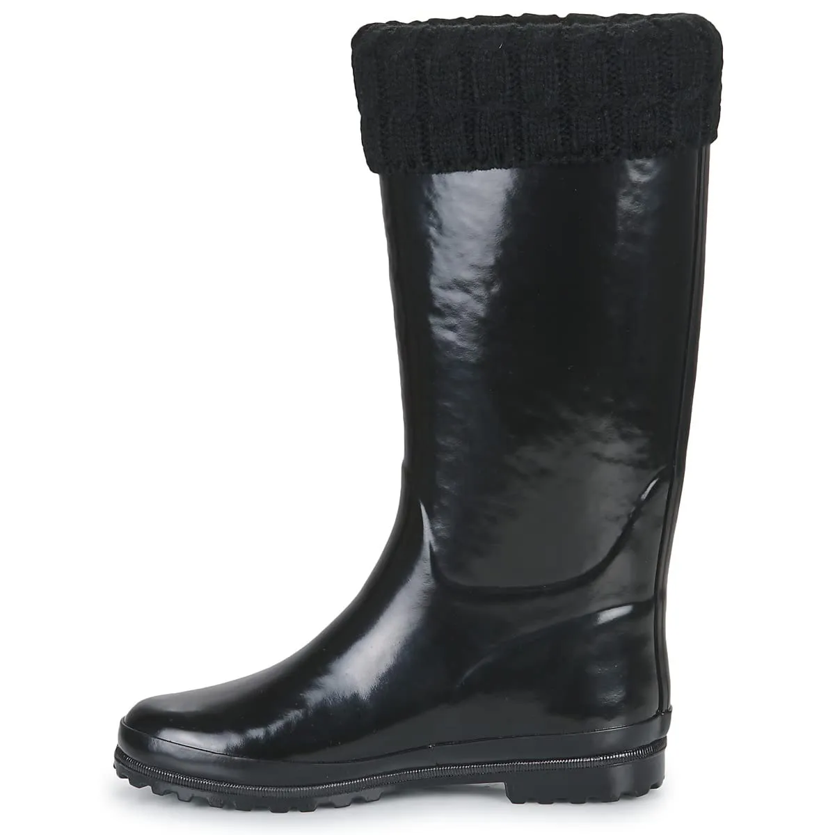 Aigle Eliosa Winter botte de pluie femme noire fourrée