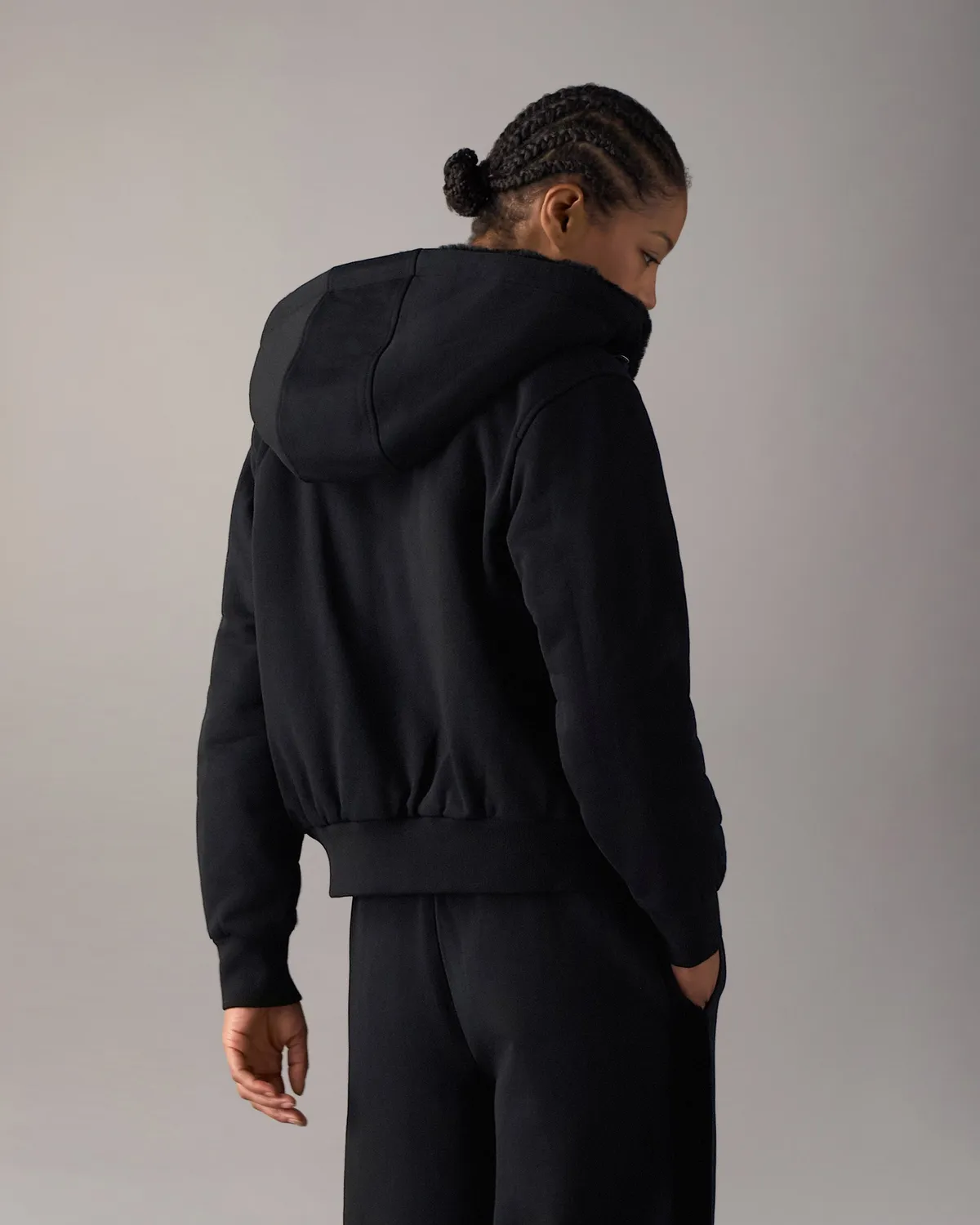 Moose Knuckles Classic Bunny hoodie noir molleton
