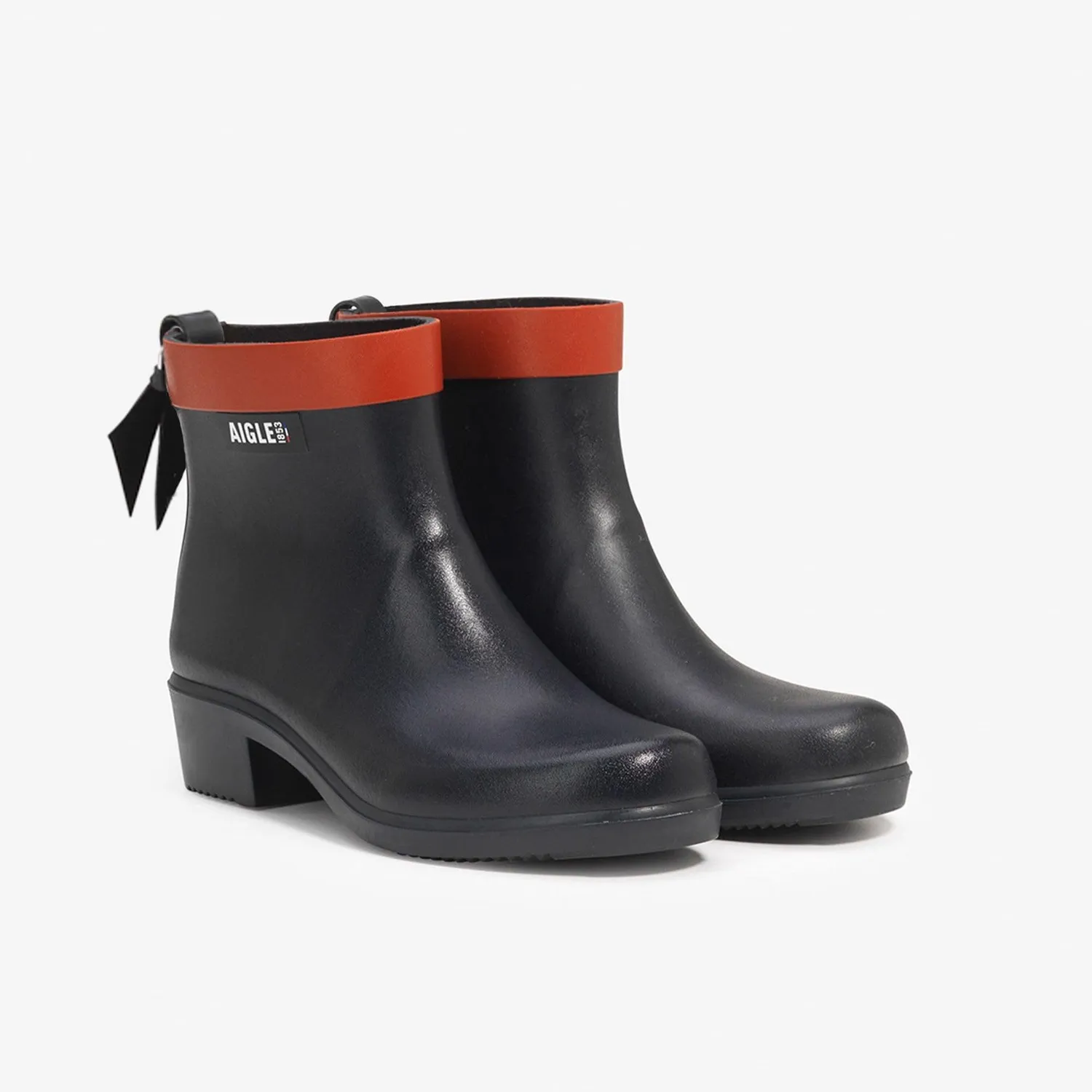Aigle Myrica bottillon pluie femme 39 marine talon