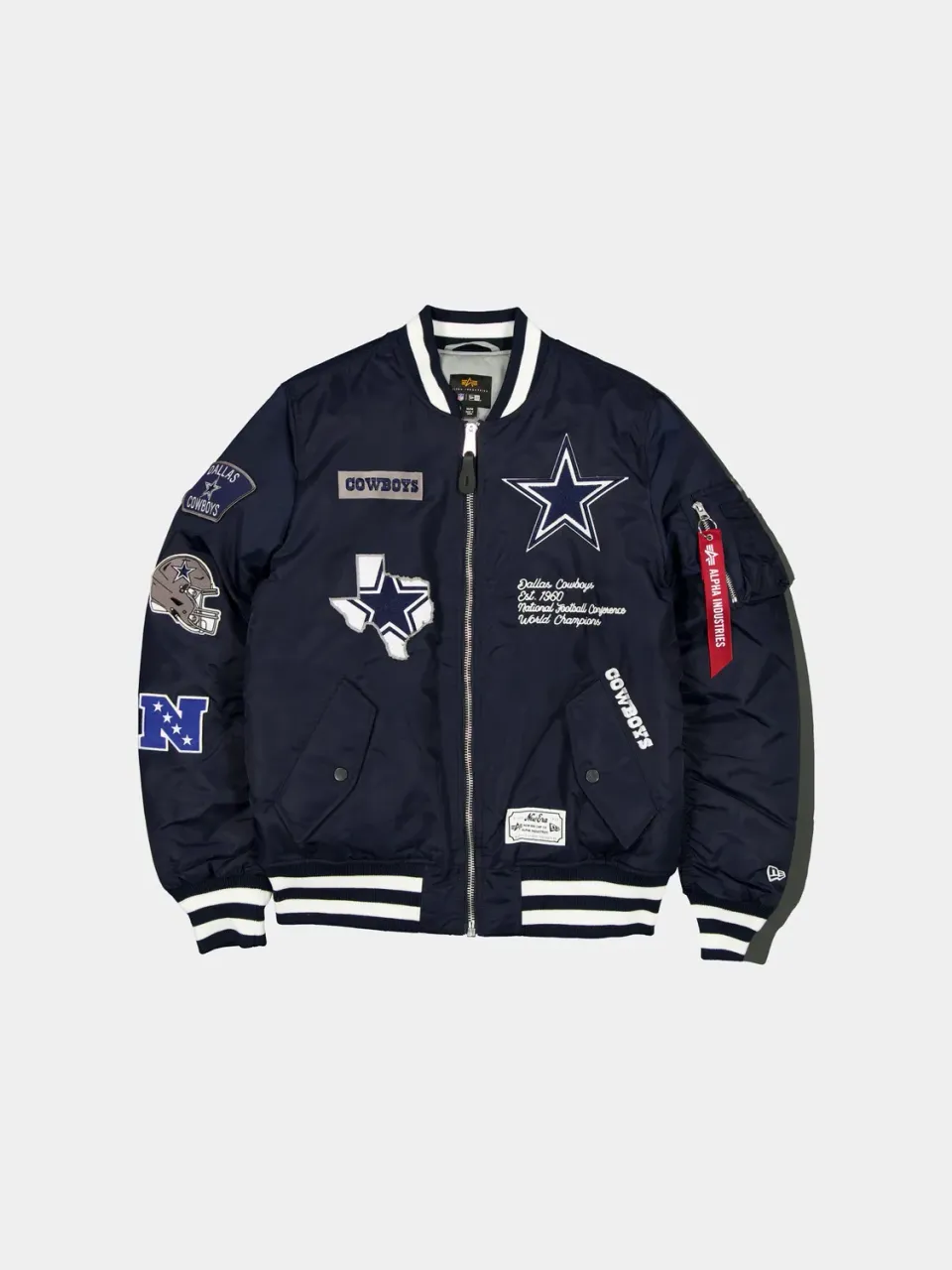 Dallas Cowboys Alpha New Era MA-1 blouson marine