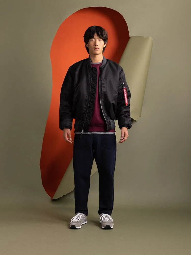 Alpha Industries 1960s MA-1 bomber noir vintage déperlant