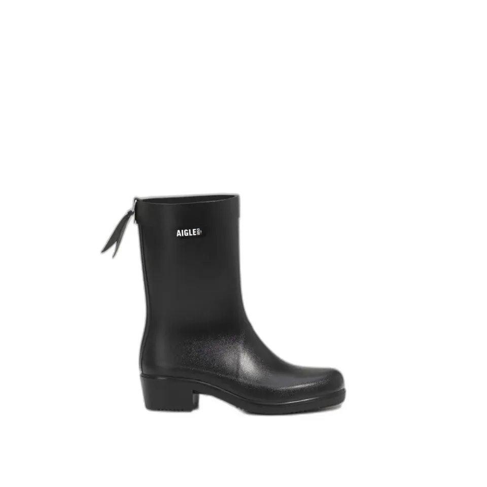 Aigle Myrica Mid botte pluie femme talon faite en France