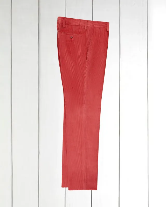 Hollington Siza pantalon velours laine vieux rose