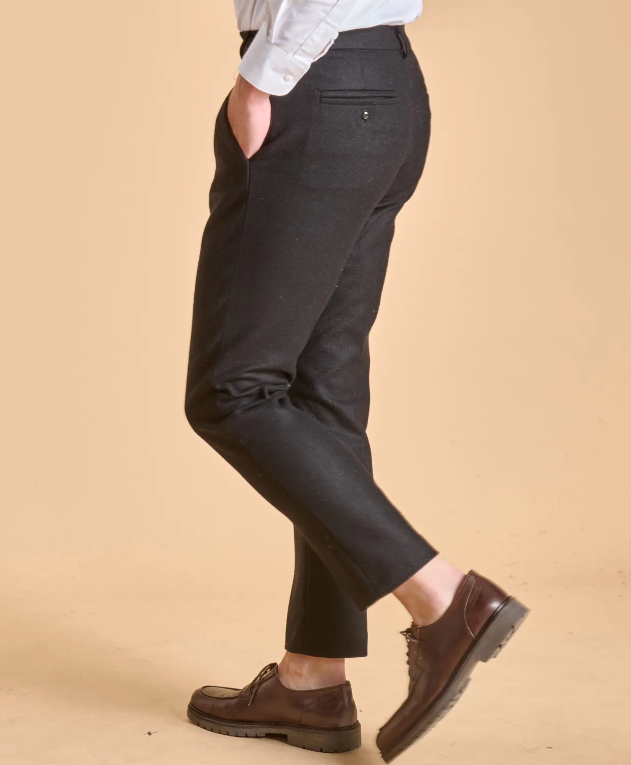 SOUBACQ Pantalon Cadet Homme pantalon laine cachemire