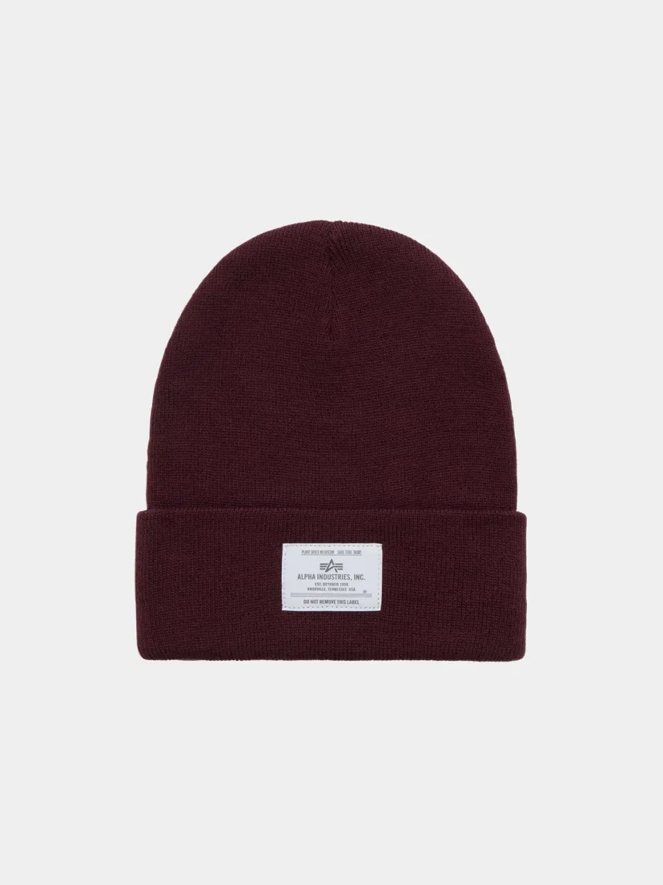 Alpha Industries Essential bonnet noir tricot chaud