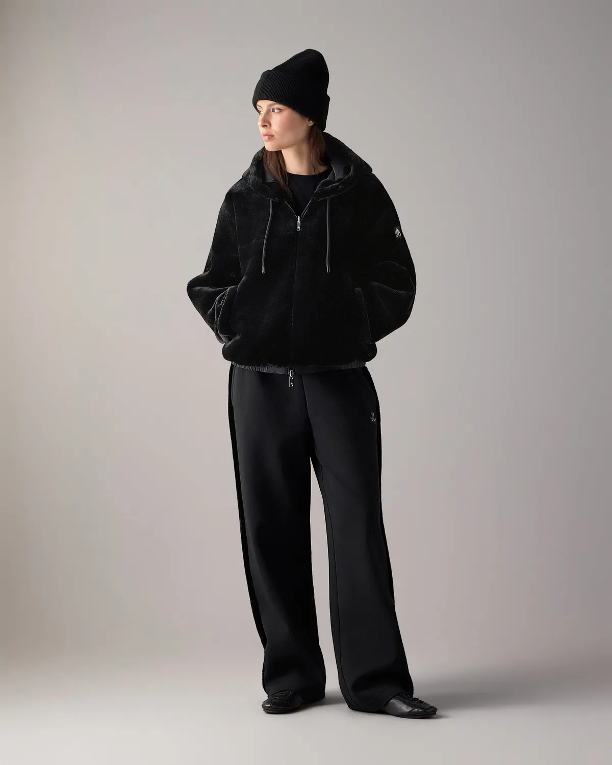 Moose Knuckles Eaton Bunny hoodie réversible noir