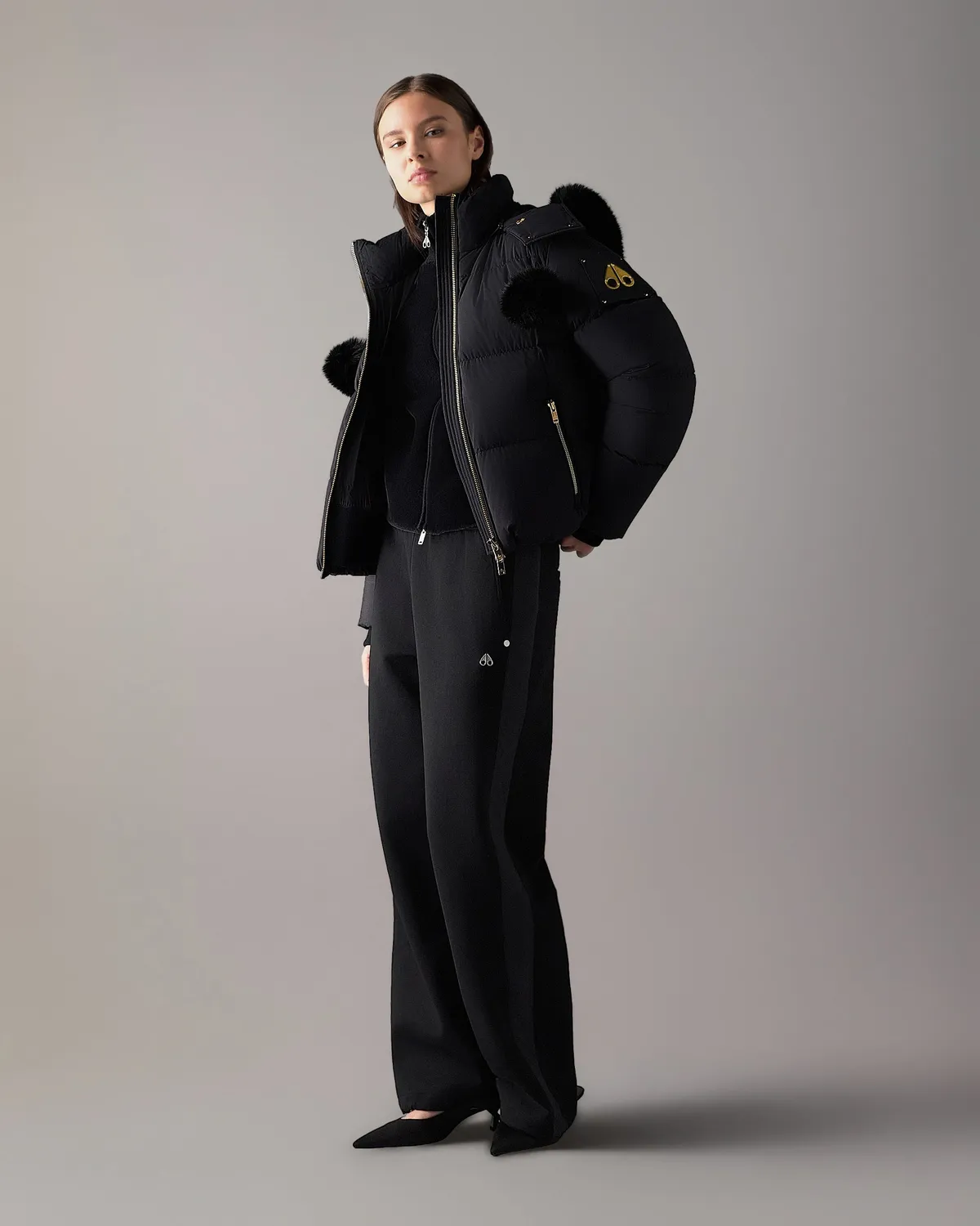 Moose Knuckles Misti Gold Series puffer noir femme