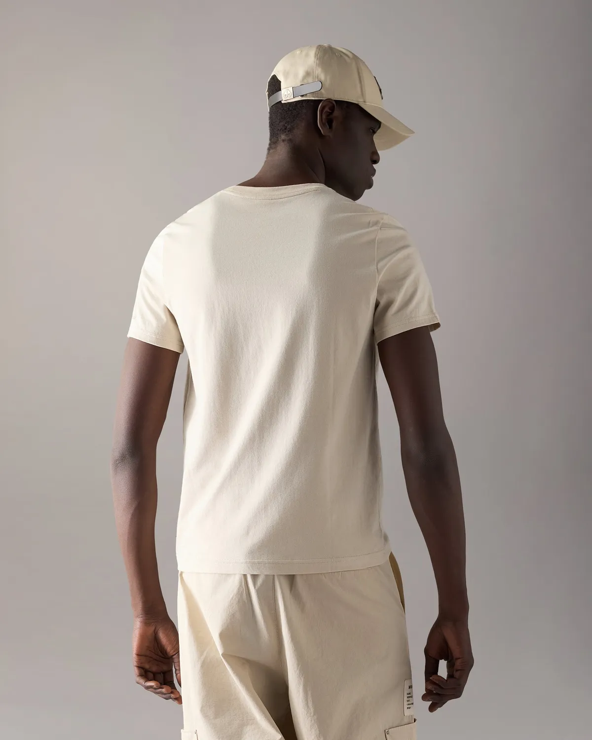 Moose Knuckles Dalon T-shirt Alabaster coton homme