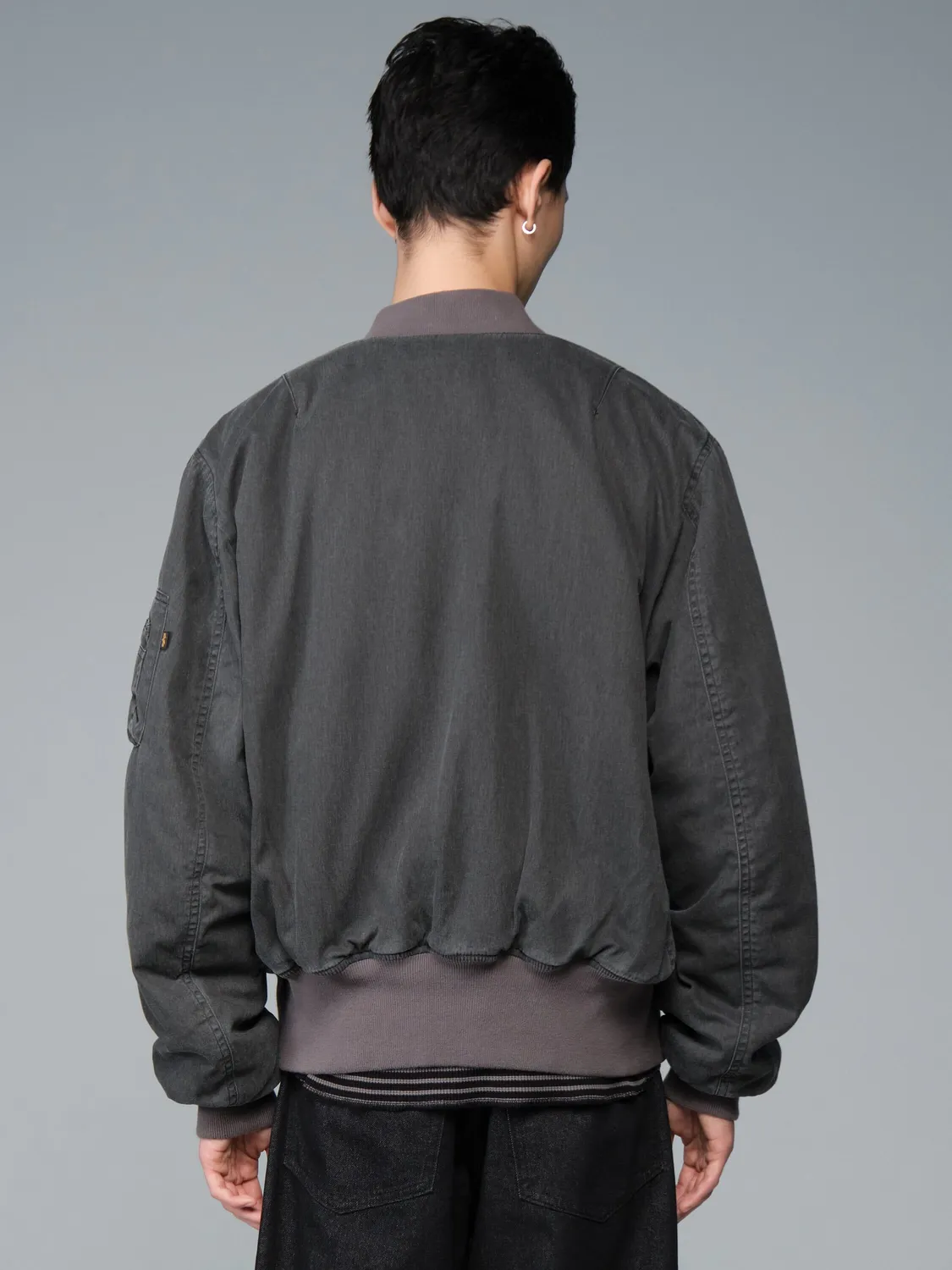 Alpha Industries MA-1 Heritage bomber coton unisexe noir