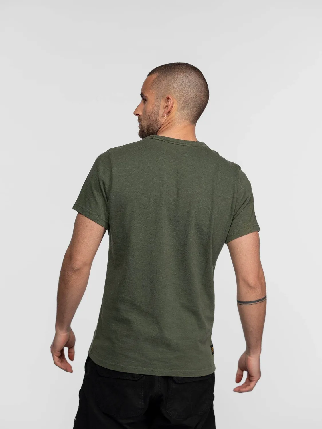 DAYTONA Arjun t-shirt homme délavé noir flammé